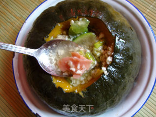 Garlic Ham Pumpkin Cup recipe