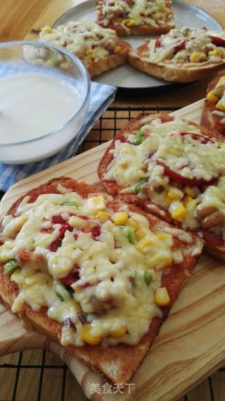 Simple Quick Shrimp Toast Pizza recipe