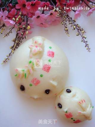 Hedgehog Mouse Patterned Steamed Buns (red Bean Paste Buns) recipe