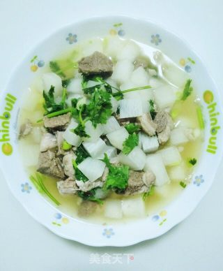 Lamb Stewed with White Radish recipe