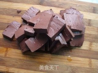 Roasted Pork Blood with Leek recipe