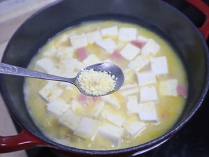 Salted Egg Yolk Tofu Pot recipe