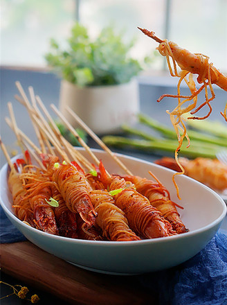 Bawang Supermarket丨golden Shrimp Skewers recipe