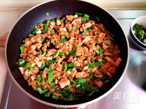 Salmon Fried Rice recipe