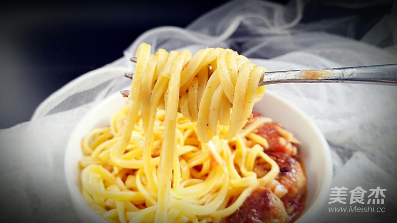 Homemade Italian Meatball Pasta recipe