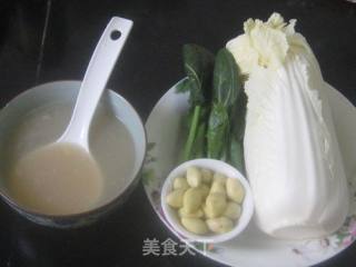 Chicken Soup with Ginkgo and Chinese Cabbage recipe