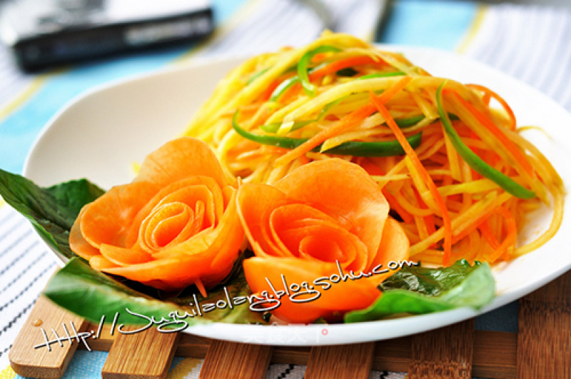 Sweet Potato Shreds with Cold Dressing recipe