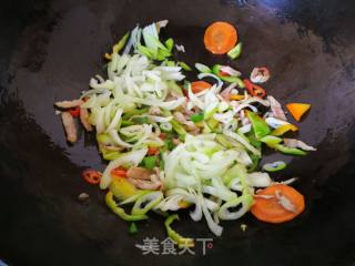 [yantai] Scallion Fried Noodles with Pork and Bone Soup recipe