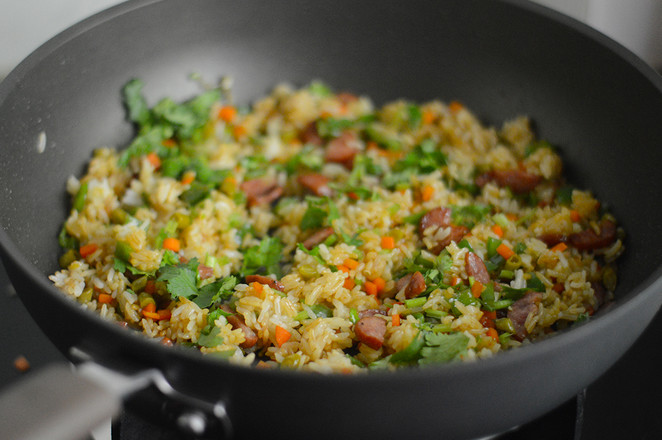 Fried Rice with Capers and Pork Sausage recipe