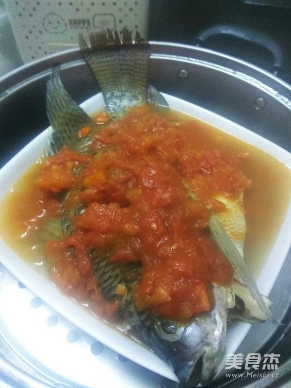 Steamed Fish with Tomato Sauce recipe