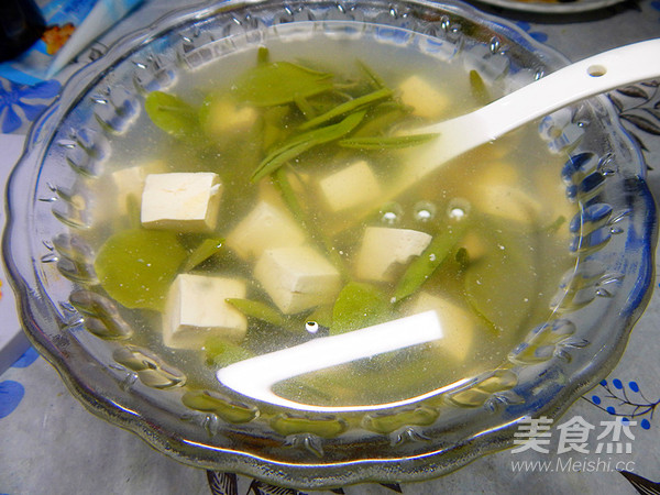 Brasenia Tofu Soup recipe