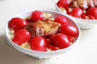 Chicken Chop Tomato Egg Baked Rice recipe