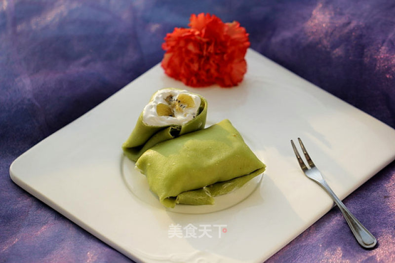 Kiwi Green Tea Pancake recipe