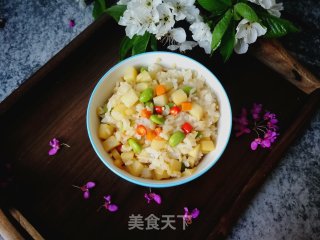 Fried Rice with Spring Bamboo Shoots and Edamame recipe