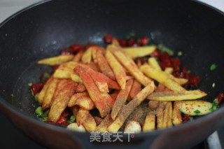 Stir-fried Potato Chips recipe