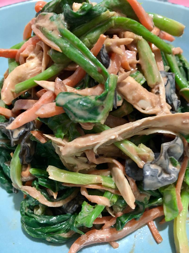 Stir-fried Fermented Bean Curd with Spinach