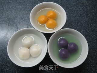 Three-color Glutinous Rice Balls recipe