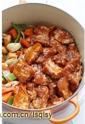 Braised Pork Ribs and Shrimp in A Dry Pot---creating Creative Dishes in A Cast Iron Pot recipe