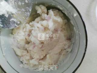 #aca烤明星大赛# Purple Sweet Potato Yam Mango Tea Towel Twist recipe