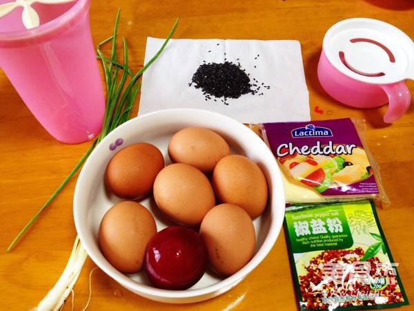Salt and Pepper Cheese Plum Thick Egg Stew recipe