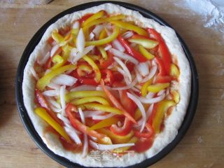 Muyu Flower Shrimp Pizza recipe