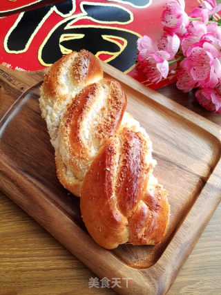 #四session Baking Contest and is Love to Eat Festival# Coconut Milk Twist Buns recipe