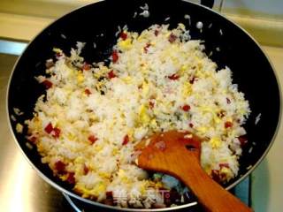 Fried Rice with Shrimp Balls recipe