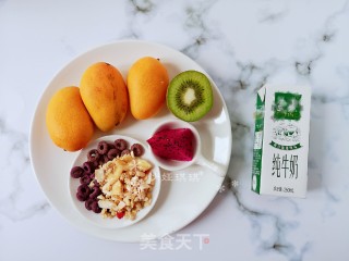 Colorful Mango Milkshake recipe