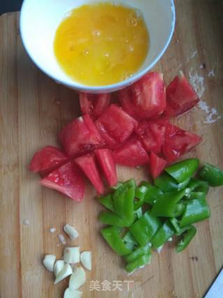 Tomato and Egg Topped with Lump Soup recipe