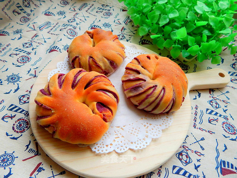 # Fourth Session of The Baking Contest and is Love to Eat Festival # Purple Sweet Potato Rolls recipe