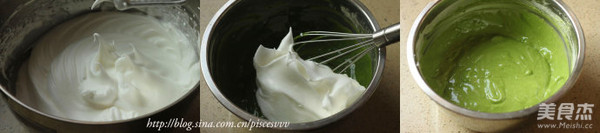 Matcha Red Bean Chiffon recipe