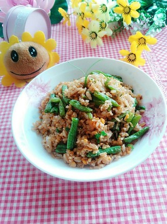 Fried Rice with Beans and Eggs recipe