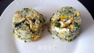 #春食野菜香# Dandelion Egg Fried Rice recipe