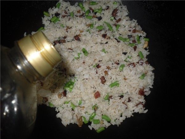 Fried Rice with Fried Sausage recipe