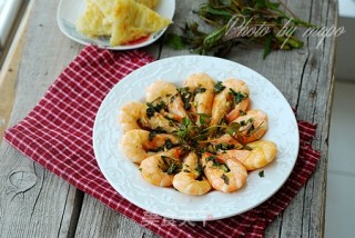 Chuntou Prawns (with Potato Shreds) recipe