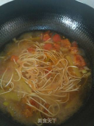 Potato Tomato Noodle Soup recipe