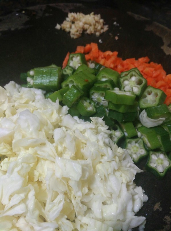 Okra Fried Rice recipe