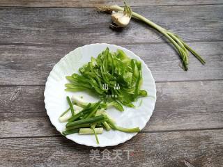 #快手素菜#pleurotus Eryngii and Green Pepper Fried Dried Shreds recipe