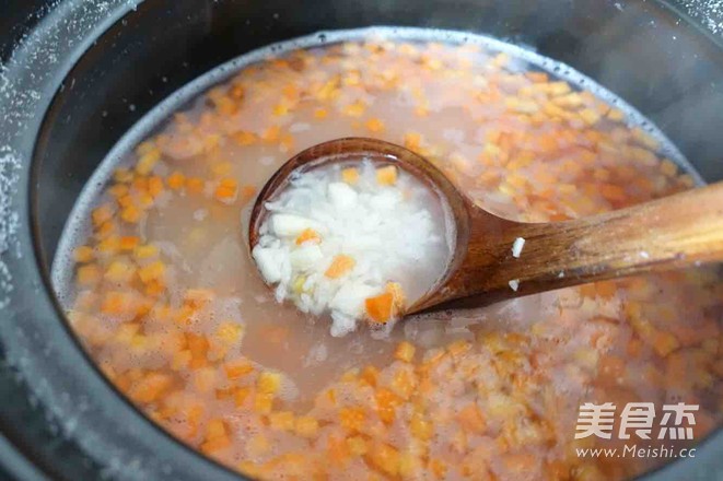 Yam Carrot Porridge recipe