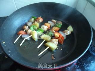 Pan-fried Spicy Chicken Skewers recipe