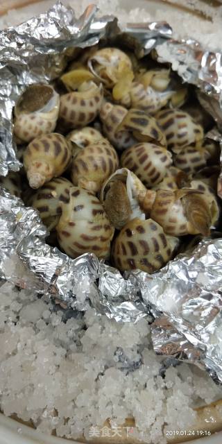 Salt Baked Flower Snail💞 recipe