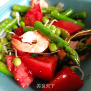 Asparagus, Pea and Shrimp Salad recipe