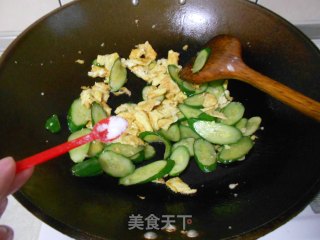 Fried Cucumber with Egg recipe
