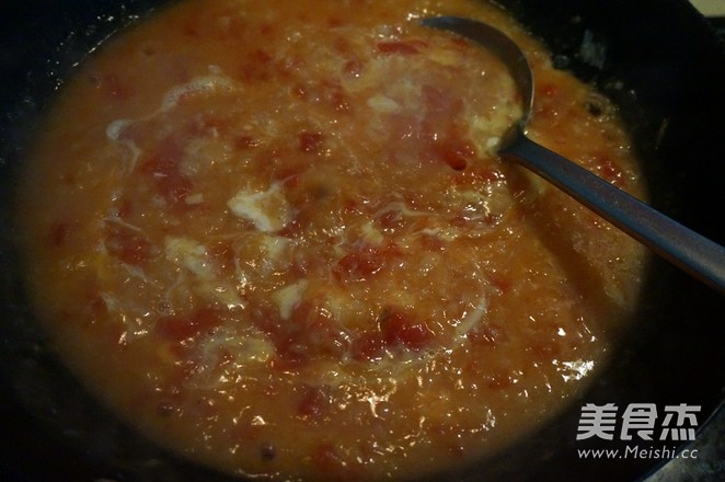 Tomato and Egg Pimple Soup recipe