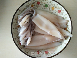 Stuffed Squid with Meat recipe