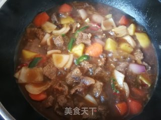 Stewed Beef Stew with Carrots and Potatoes recipe