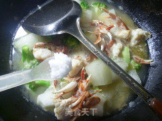 Broccoli, Crab, Winter Melon Soup recipe