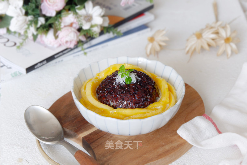 Mango Black Glutinous Rice recipe