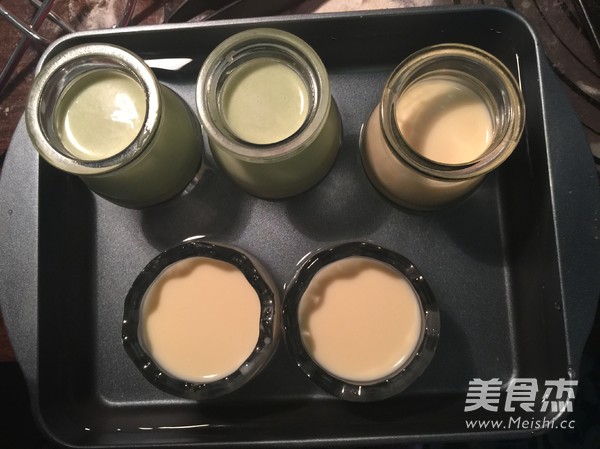 Matcha Baked Pudding recipe