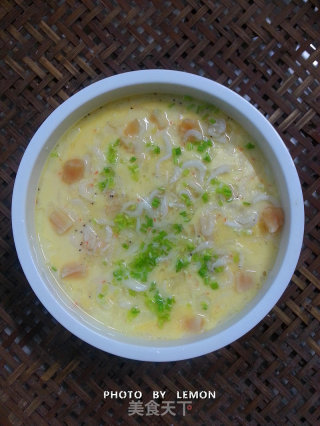 Delicious and Invincible~spring Health Soup~scallops, Whitebait, Sea Rice Custard recipe